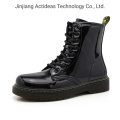 Custom Leather Waterproof Wear-Resist Rubber Outsole Men Boots